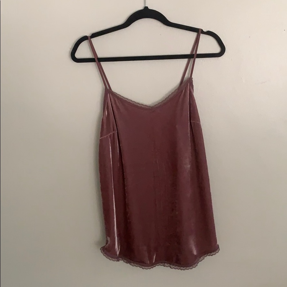 Velvet lilac top